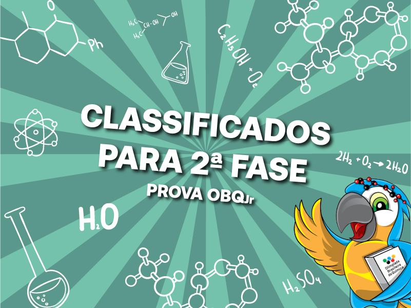 Confira os classificados para a 2ª fase da OBQJr