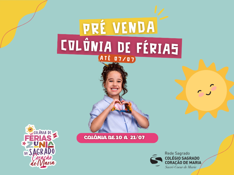 Vem aí a Colônia de Férias Zunia no CSCM