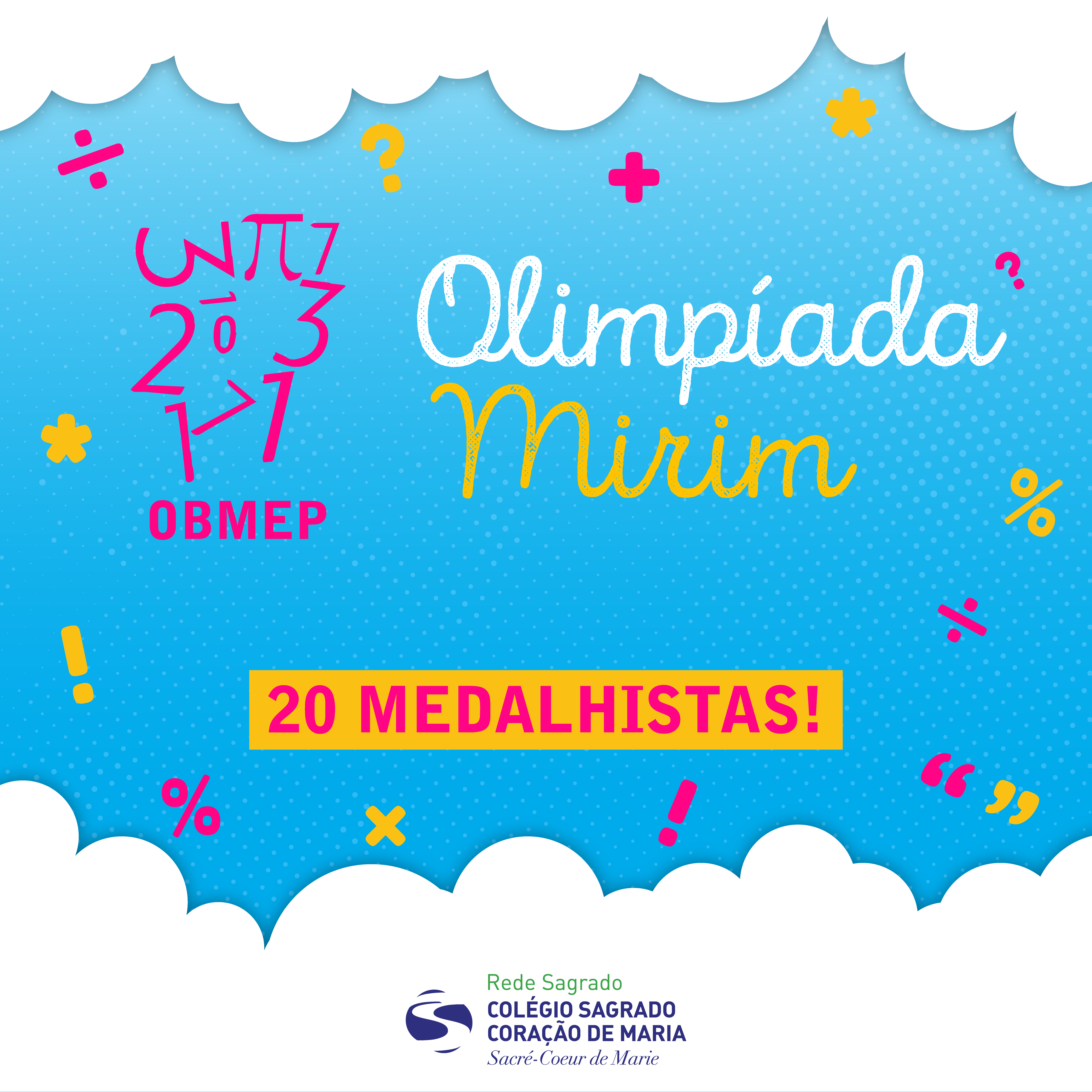 Alunos conquistam 20 medalhas na OBMEP Mirim