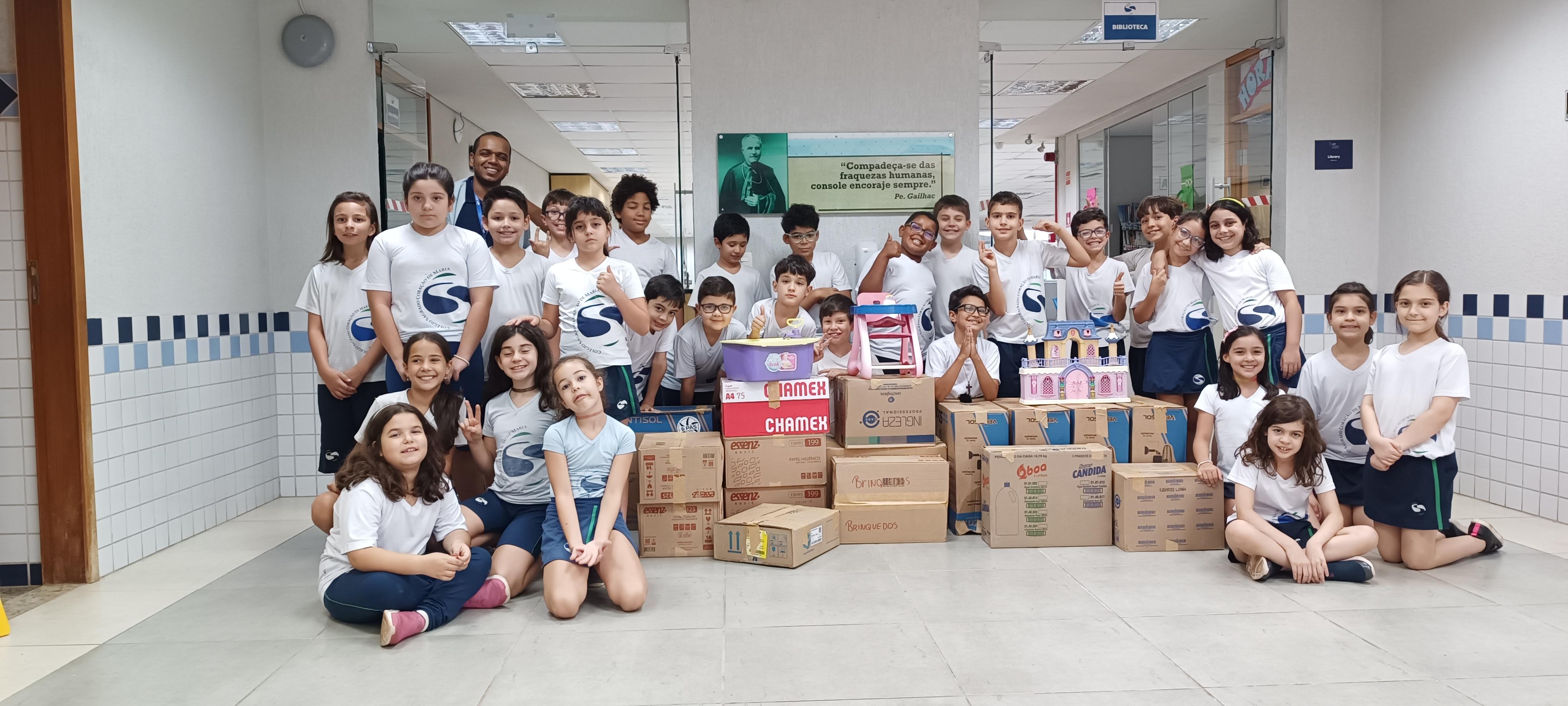 Ensino Fundamental participa de campanhas solidárias